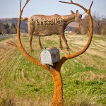 The Monteillet Mailbox with Goat Sculpture Photo by Steve Scardina.