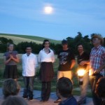 photo: The chef (second from right) and crew—2011 Outstanding in the Field Dinner —The Farm Chicks