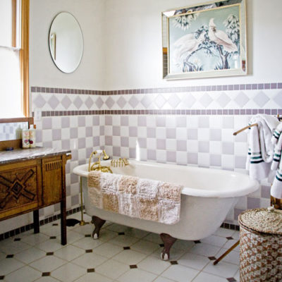 Photo: Monteillet Farm Stay - Bathroom with Claw Foot Tub at The Gite (Holiday Home)