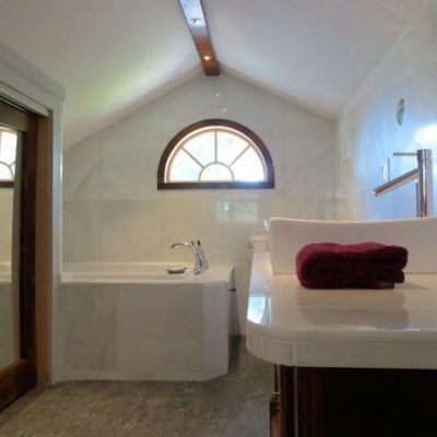 photo: Farm Stay at the Gite — Private en suite bath | Monteillet Fromagerie