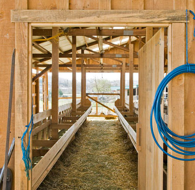 View from Inside the New Barn Photo by Steve Scardina.