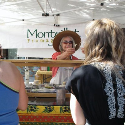 Joan Monteillet at the Portland Farmers Market.