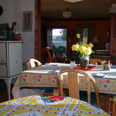 Photo of Dining Table with Flowers in The Gite (Holiday Home)
